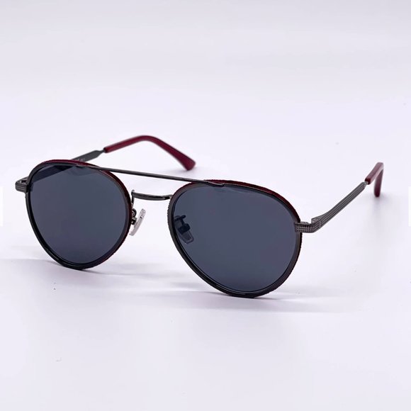 🔥 NEW JIMMY CHOO BURGUNDY METAL UNISEX SUNGLASSES - Picture 4 of 10